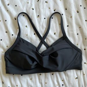 Athleta Dark Grey Swim Top